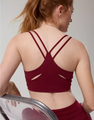 OFFLINE By Aerie Real Me Hold Up! Layered Sports Bra