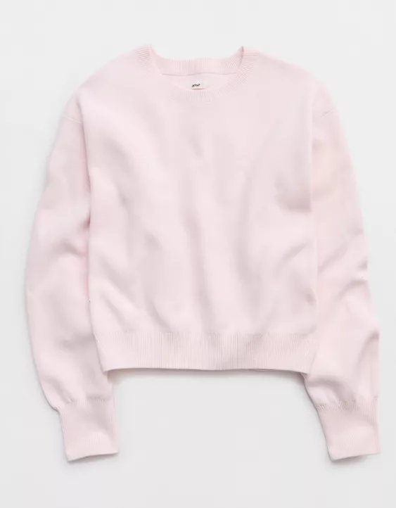 Aerie Cropped Crew Sweater - Image 3