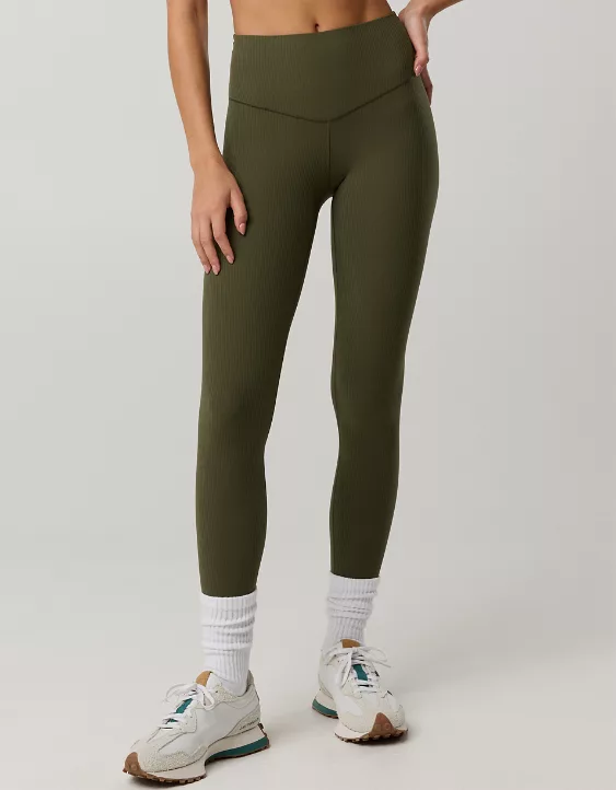 OFFLINE By Aerie Real Me XTRA High Waisted Ribbed Legging - Image 2