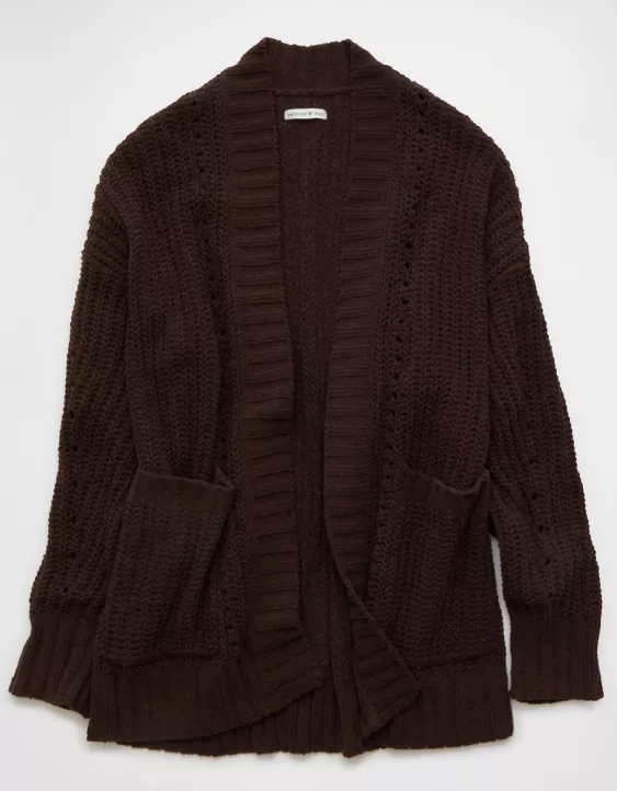 AE Chenille Cardigan Sweater - Image 3