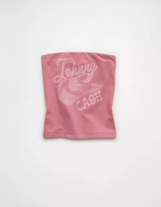 AE Johnny Cash Graphic Tube Top - Image 3