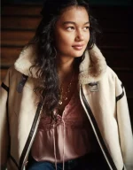 AE Cropped Corduroy Bomber Jacket