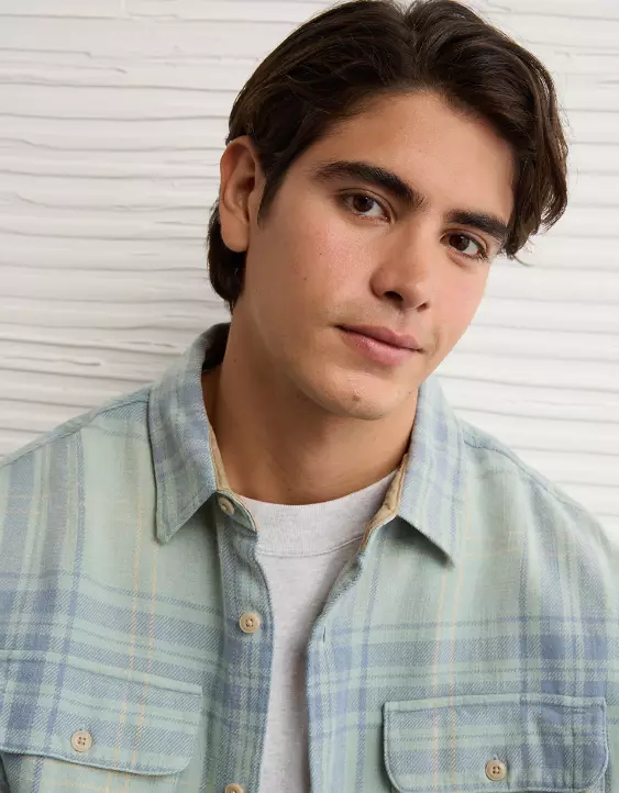 AE Boxy Flannel Shirt - Image 5