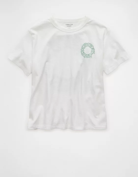 AE Ex-Boyfriend Holiday Graphic T-Shirt - Image 3