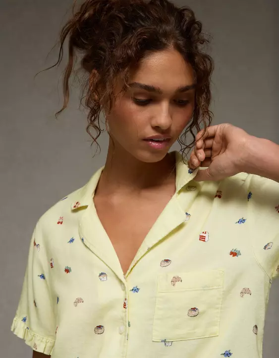 AE Ruffled Flannel PJ Set - Image 6