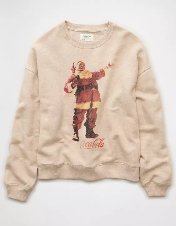 AE Coca-Cola Holiday Graphic Crew Neck Sweatshirt - Image 3