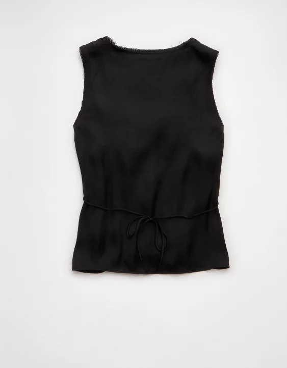 AE Lace Button-Front Tank Top - Image 4