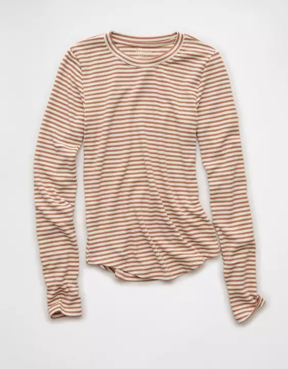 AE Long Sleeve Cozy Crew Neck T-Shirt - Image 3