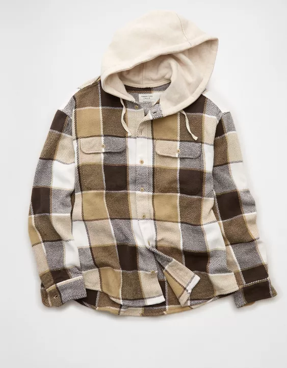 AE Hooded Flannel Shirt - Image 3