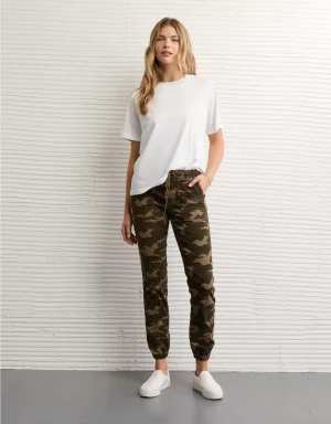 AE Camo Stretch High-Waisted Jegging Jogger