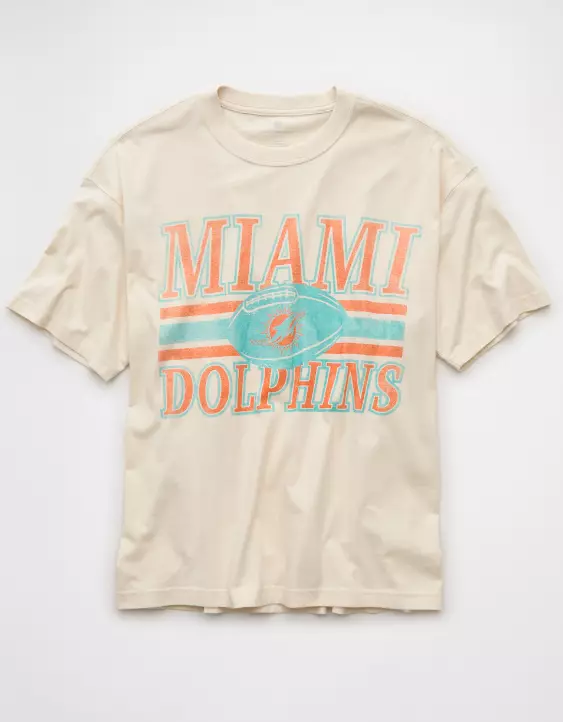 NFL Boxy Miami Dolphins Graphic T-Shirt - Image 3