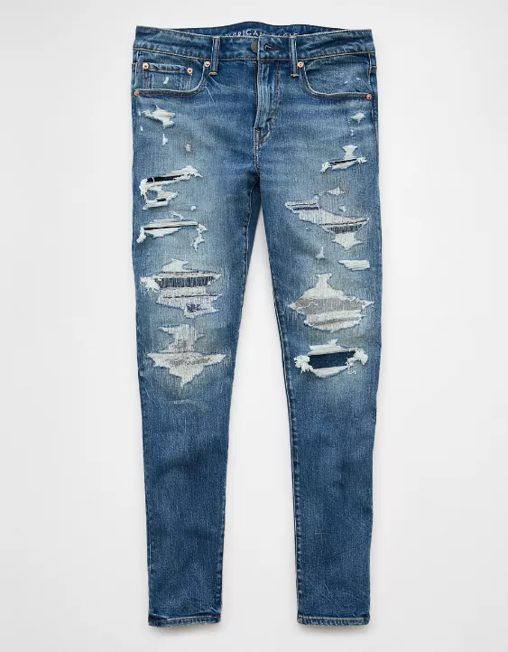 AE AirFlex+ Patched Skinny Jean - Image 3