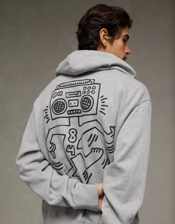 AE Keith Haring Graphic Hoodie - Image 2