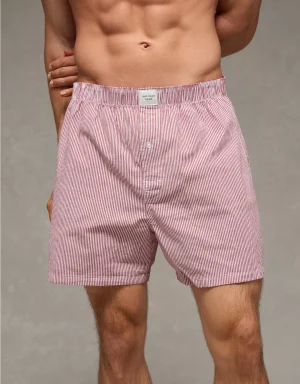 AEO Men's Plaid Stretch Boxer Short