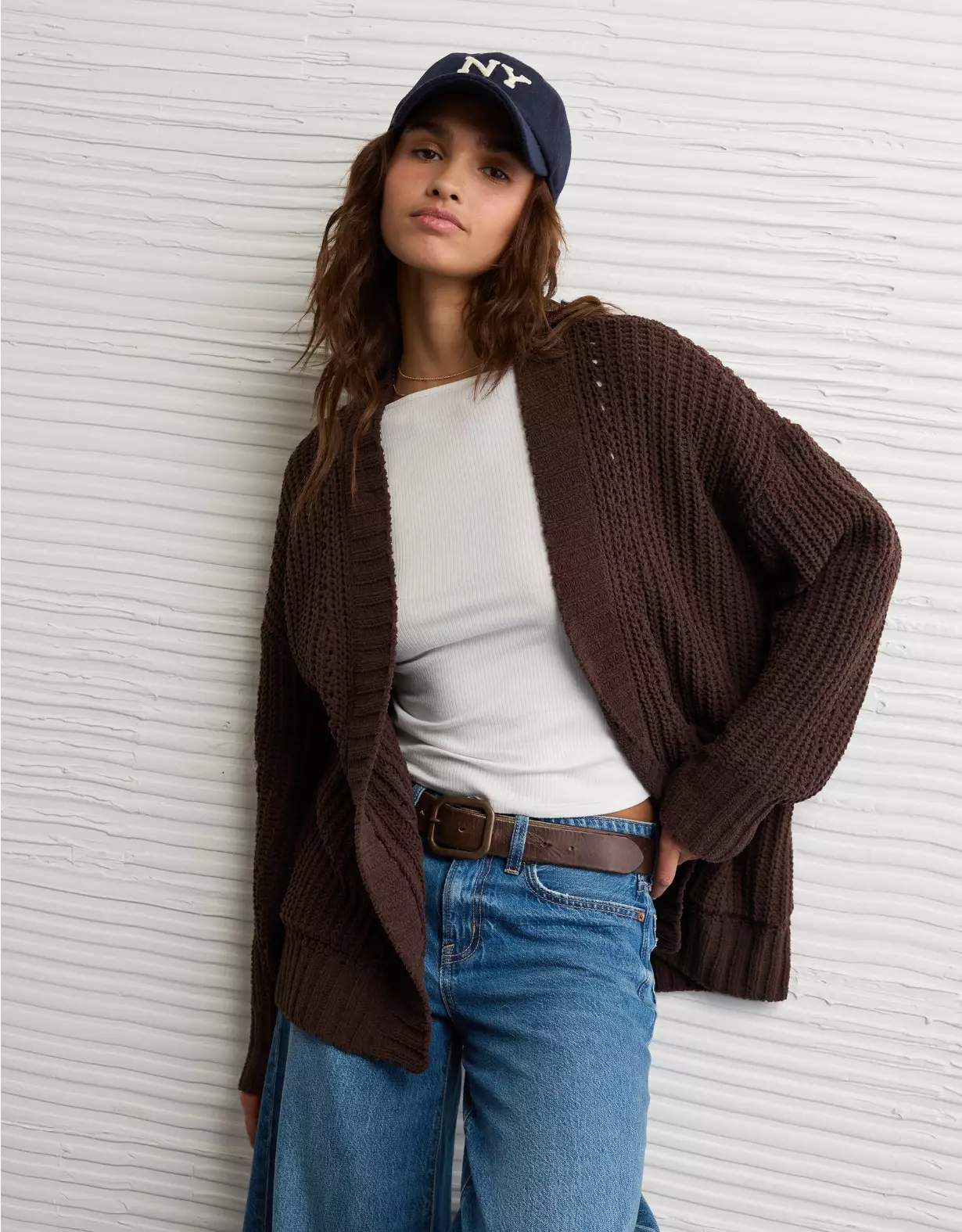 AE Chenille Cardigan Sweater