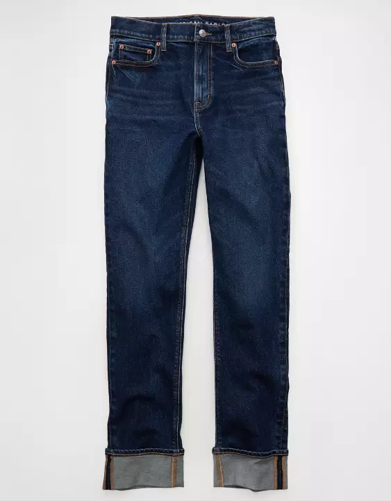 AE Stretch Super High-Waisted Straight Jean - Image 3