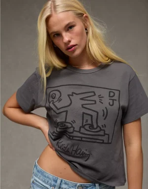 AE Ex-Boyfriend Keith Haring Graphic T-Shirt