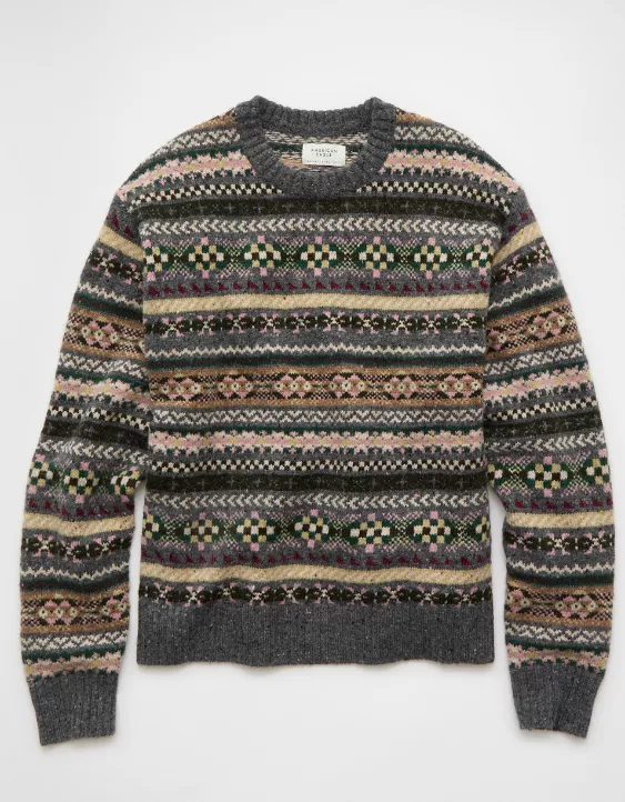 AE Cozy Cabin Fairisle Sweater - Image 4