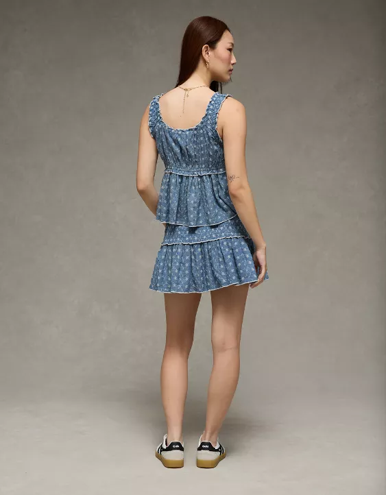 AE Ruched Strap Cropped Tank Top - Image 2