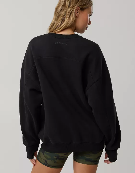 OFFLINE By Aerie Cloud Fleece Oversized Crewneck Sweatshirt - Image 2