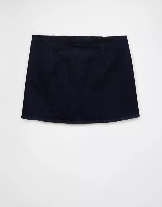 AE Next Level Low-Rise Denim Micro Skort - Image 4