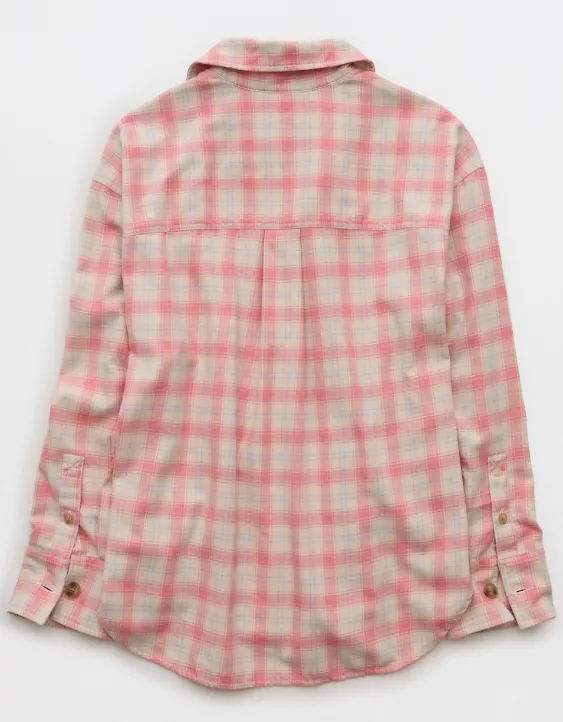 AE Plaid Button-Down Shirt - Image 4