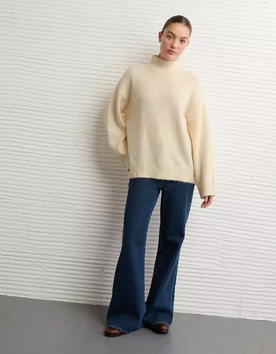 AE Oversized Mock Neck Sweater - Image 5