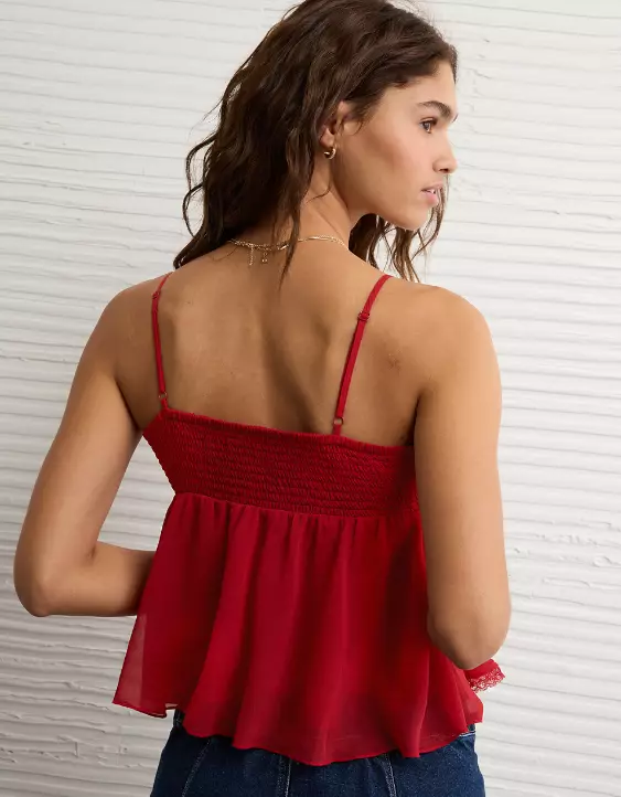 AE V-Neck Ruffle Cami Top - Image 2