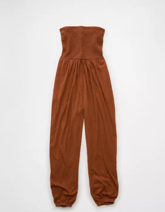 AE Sunchaser Knit Smocked Tube Jumpsuit - Image 3
