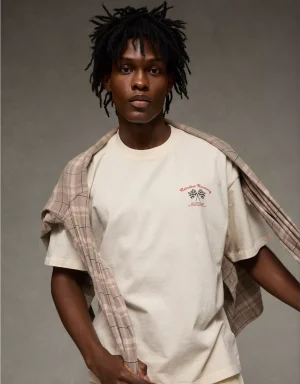 AE Boxy Reindeer Raceway Graphic T-Shirt