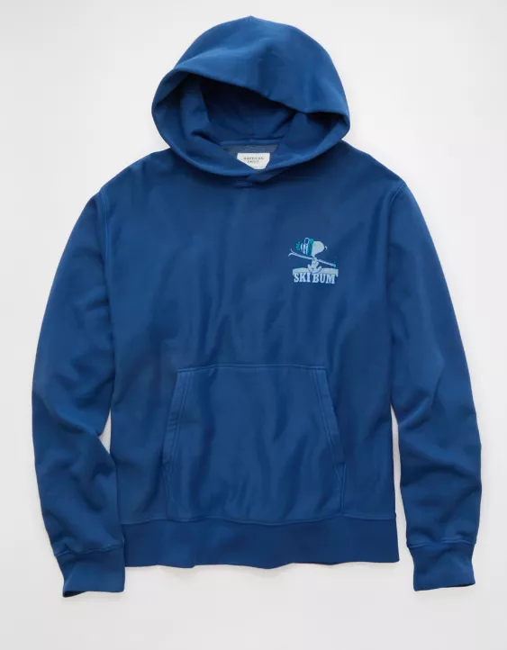 AE Snoopy Graphic Fleece Hoodie - Image 3