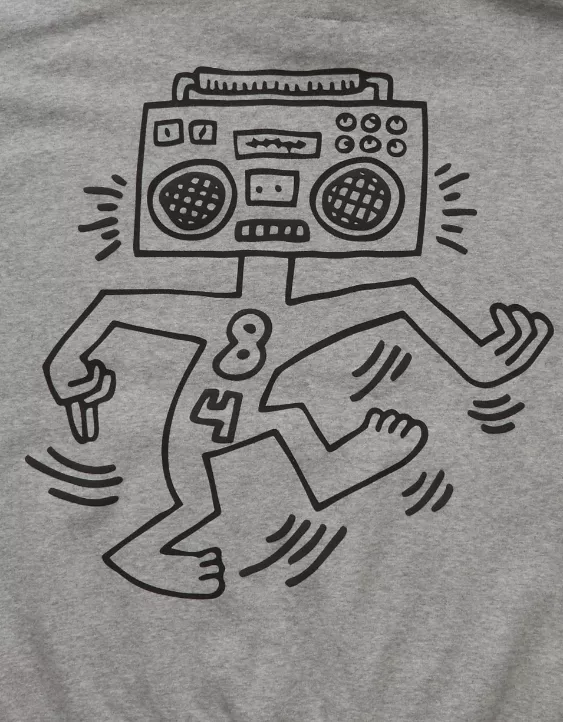 AE Keith Haring Graphic Hoodie - Image 7