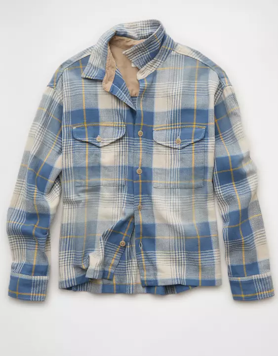 AE Boxy Flannel Shirt - Image 4