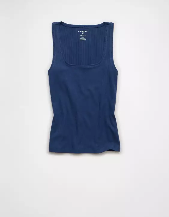 AE Square Neck Plush Tank Top - Image 3