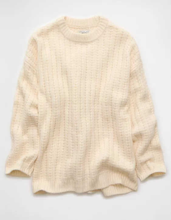AE Oversized Waffle Sweater - Image 3
