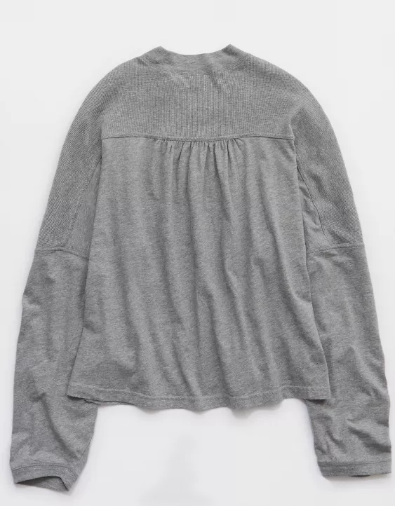 Aerie Cozy Mock-Neck T-Shirt - Image 4