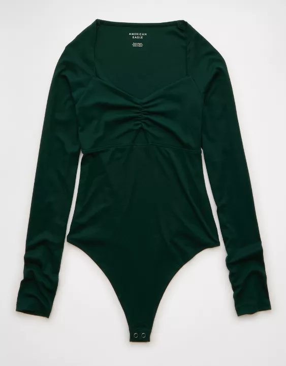 AE Long Sleeve Bow Front Bodysuit - Image 3