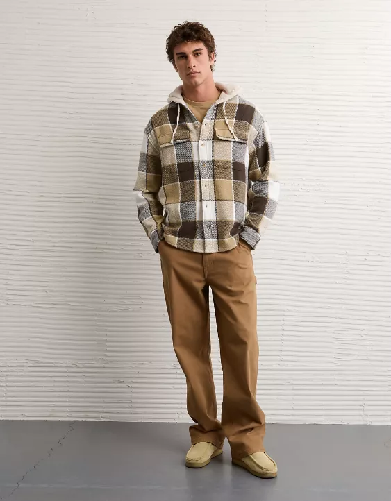 AE Hooded Flannel Shirt - Image 5