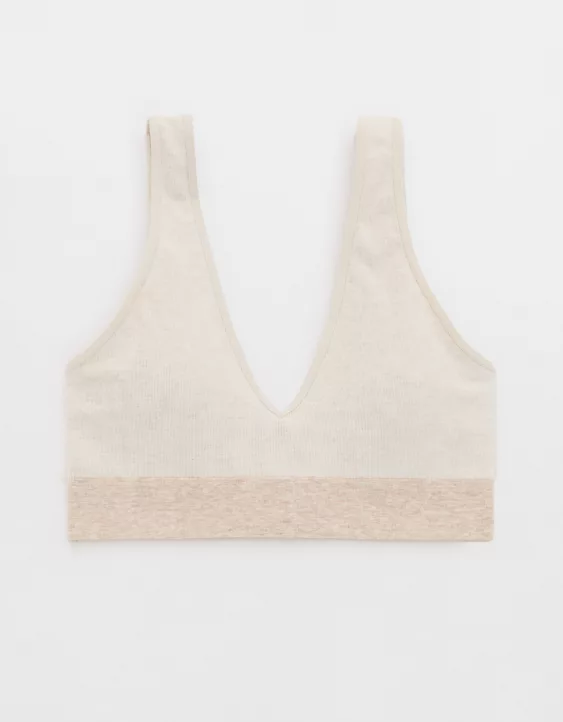 Superchill Seamless Padded Plunge Bralette - Image 3