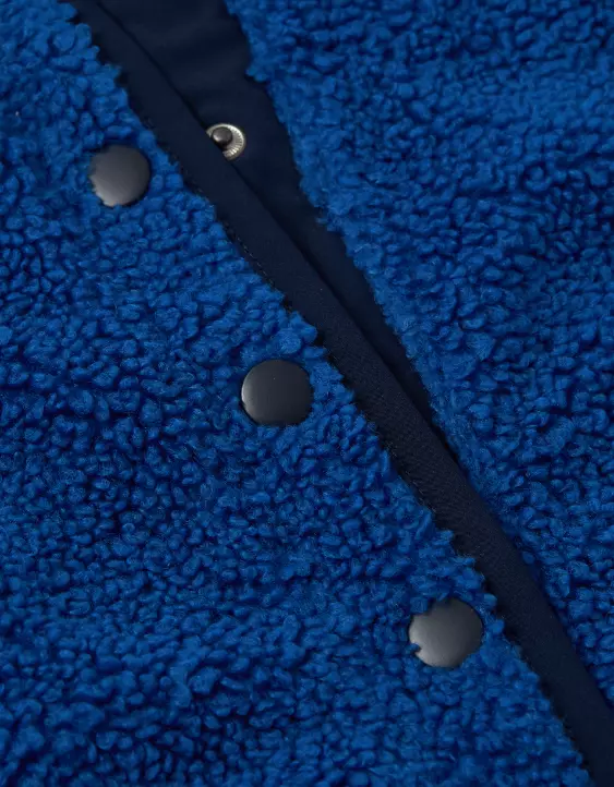 AE Relaxed Sherpa Fleece Henley Sweatshirt - Image 7