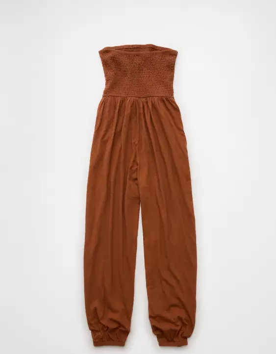 AE Sunchaser Knit Smocked Tube Jumpsuit - Image 4