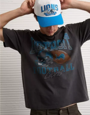 NFL Boxy Detroit Lions Graphic T-Shirt