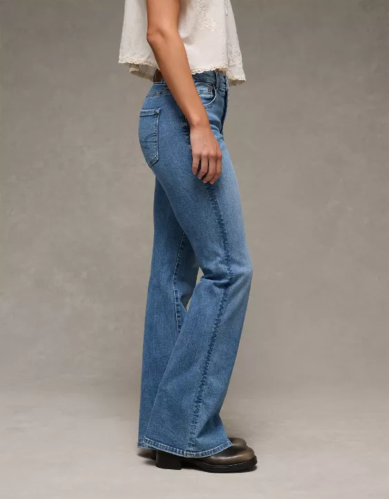 AE Luxe Super High-Waisted Flare Jean - Image 5