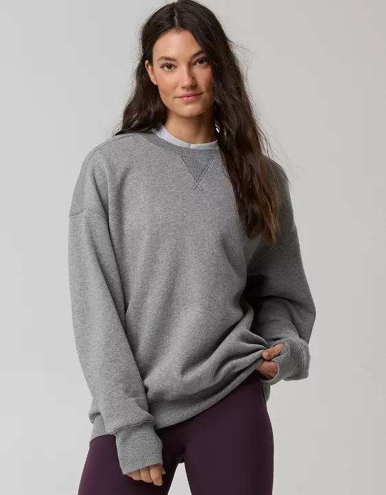 OFFLINE By Aerie Cloud Fleece Oversized Crewneck Sweatshirt - Image 2