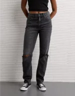 AE Stretch Super High-Waisted Straight Jean