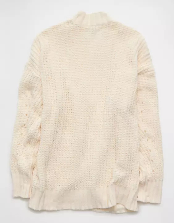 AE Chenille Cardigan Sweater - Image 4