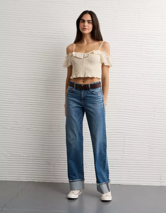 AE Smocked Cold Shoulder Cami - Image 6