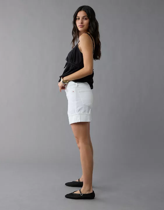 AE 6" Strigid Super High-Waisted Relaxed Denim Short - Image 5