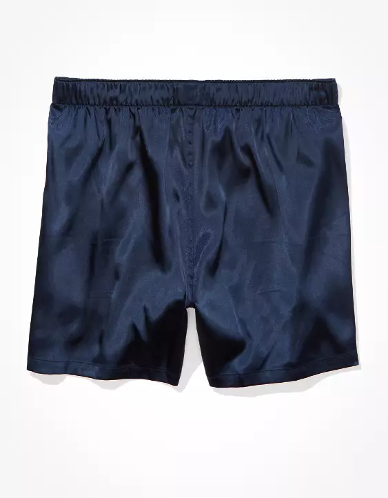 AEO Men's Solid Satin Pocket Boxer Short - Image 4