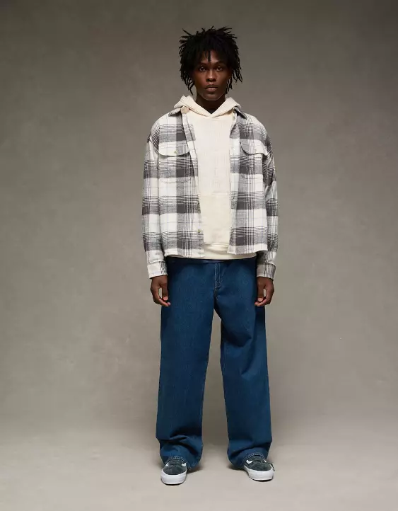 AE Boxy Flannel Shirt - Image 6